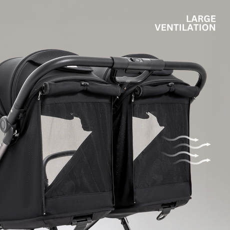 Jovikids Ayla Double Pushchair - Urban Black