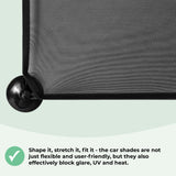My Babiie Suction Cup Car Sunshades - 2 Pack