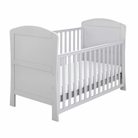 Babymore Aston 3 Piece Nursery Furniture Set with Cot Bed, Dresser & Wardrobe - Grey