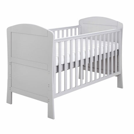 Babymore Aston 3 Piece Nursery Furniture Set with Cot Bed, Dresser & Wardrobe - Grey