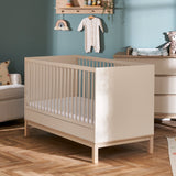 Obaby Astrid 3 Piece Nursery Furniture Set with Cot Bed, Dresser & Wardrobe - Satin