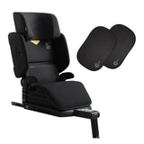 Axkid UP High Back Booster with  Footrest - Coastal Storm Black