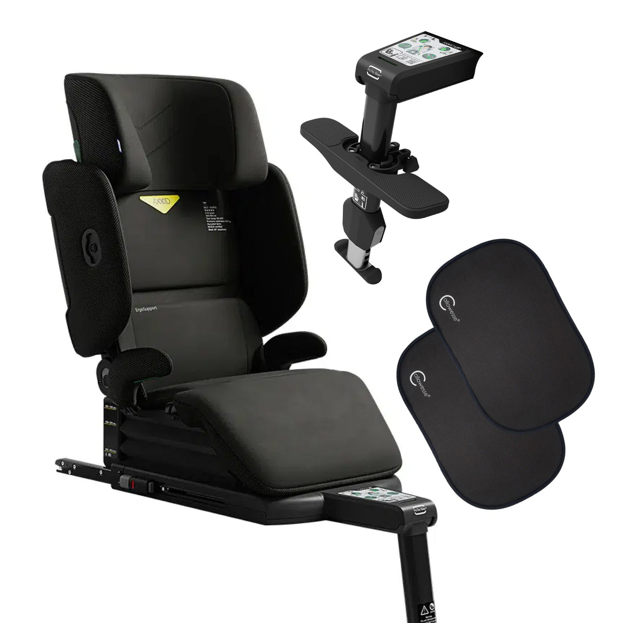 Axkid UP High Back Booster with Footrest - Forest Moss Green