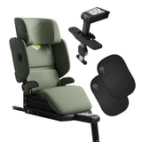 Axkid UP High Back Booster with Footrest - Nordic Bloom Green