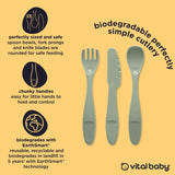 Vital Baby Perfectly Simple Cutlery 15 Pack - Natural