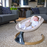 Bababing Hub 2 Bluetooth Newborn Swing - Grey/Beige