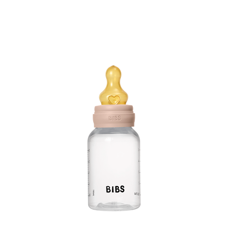 BIBS Slow Flow 150ml Latex Baby Bottle - Blush