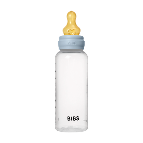 BIBS Medium Flow 270ml Latex Baby Bottle - Blue