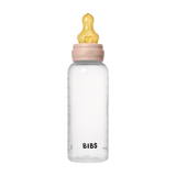 BIBS Medium Flow 270ml Latex Baby Bottle - Blush