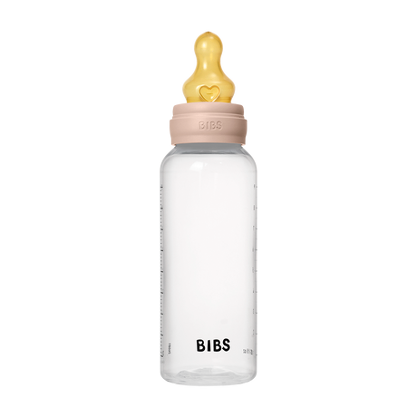 BIBS Medium Flow 270ml Latex Baby Bottle - Blush