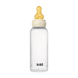 BIBS Medium Flow 2 Pack 270ml Round Latex Baby Bottle Set - Ivory