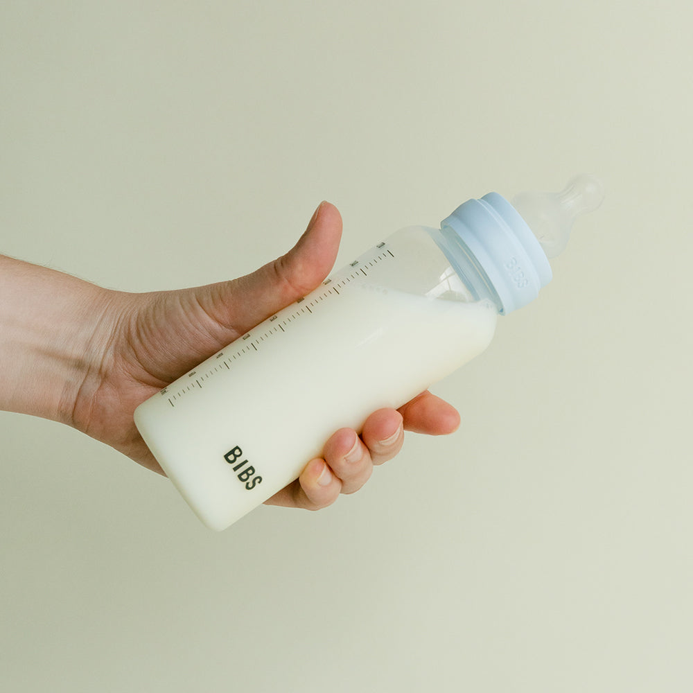 BIBS Medium Flow 270ml Latex Baby Bottle - Blue