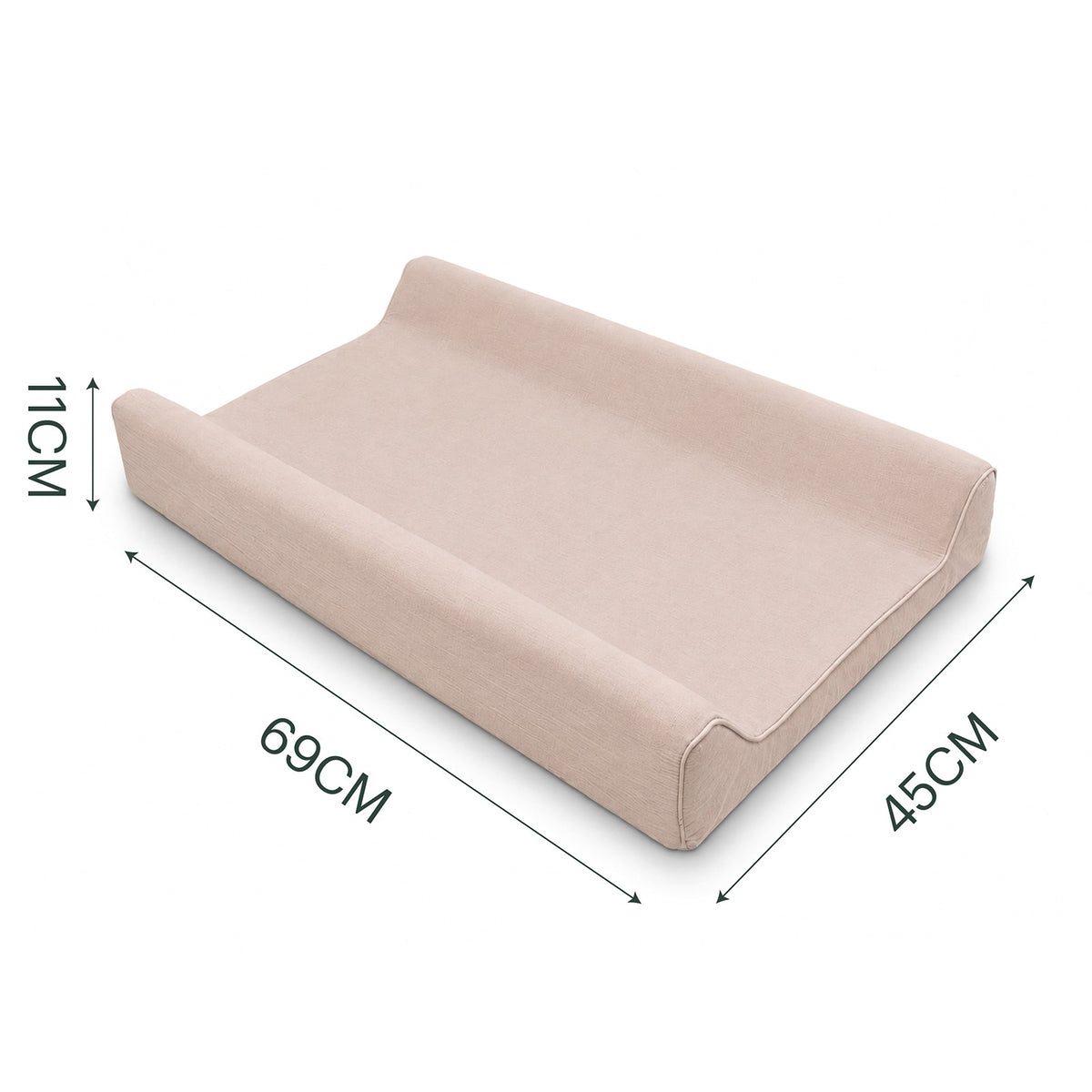CuddleCo Wedge Muslin Changing Mat - Cashmere Mocha