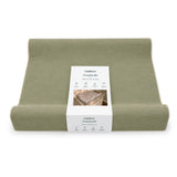 CuddleCo Wedge Muslin Changing Mat - Olive Green