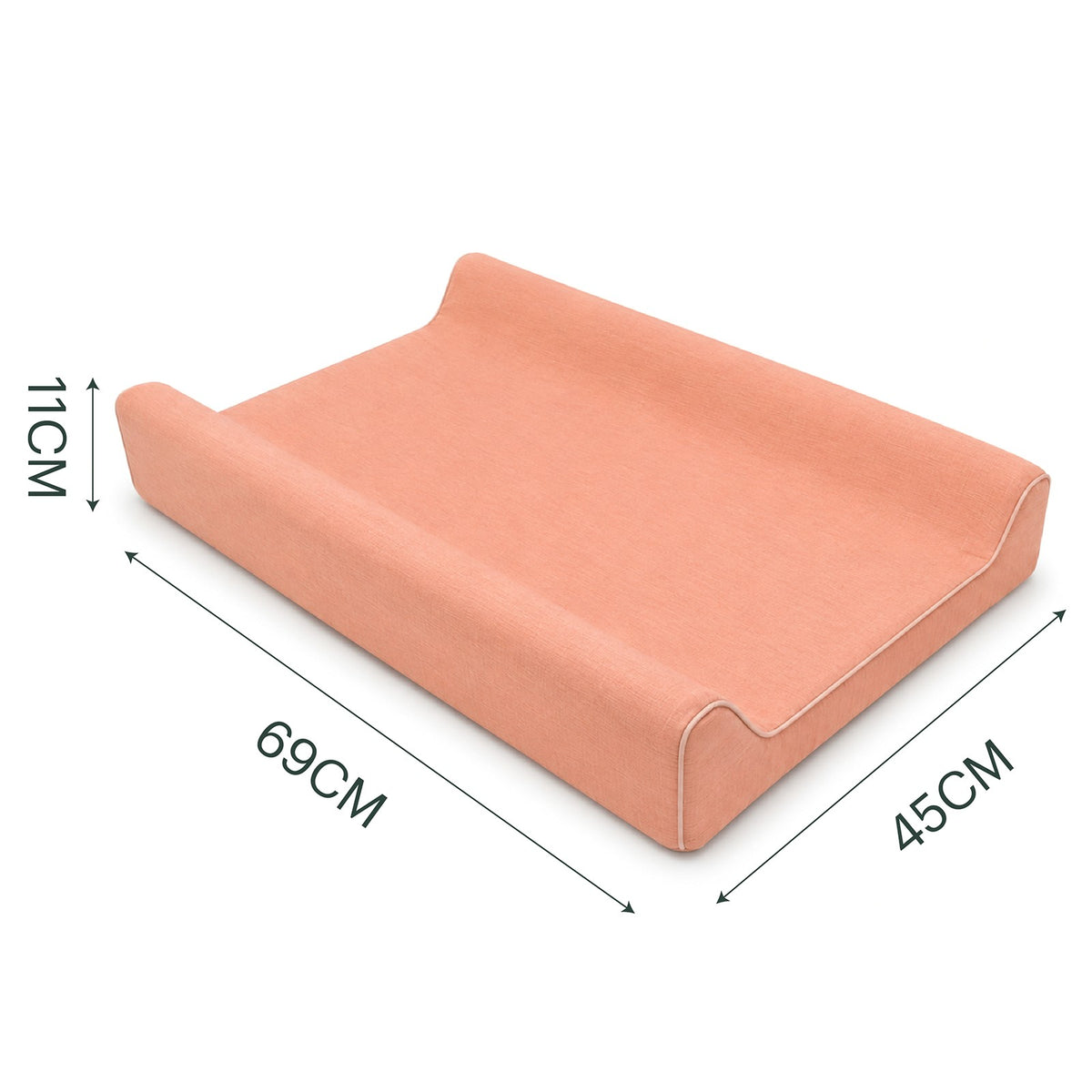 CuddleCo Wedge Muslin Changing Mat - Rose Pink