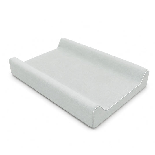 CuddleCo Wedge Muslin Changing Mat - Sea Salt Blue