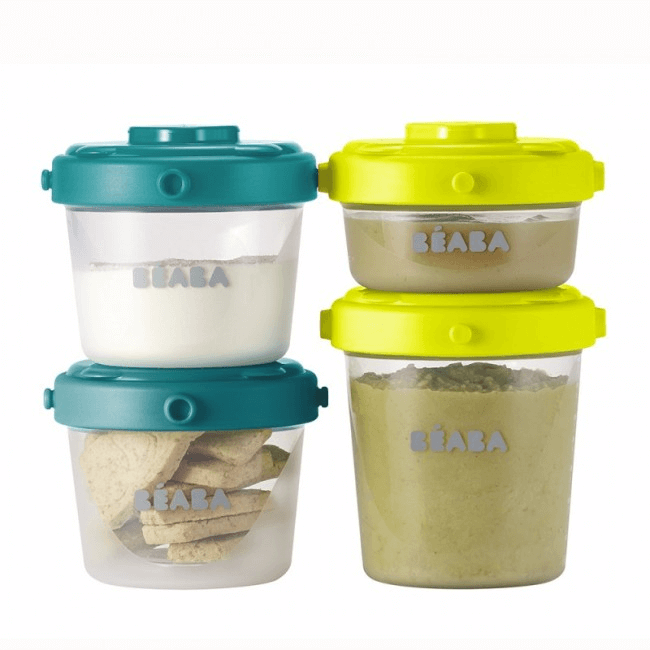Set 6 Food Conservation Storage Jars & 120ml – Blue Neon