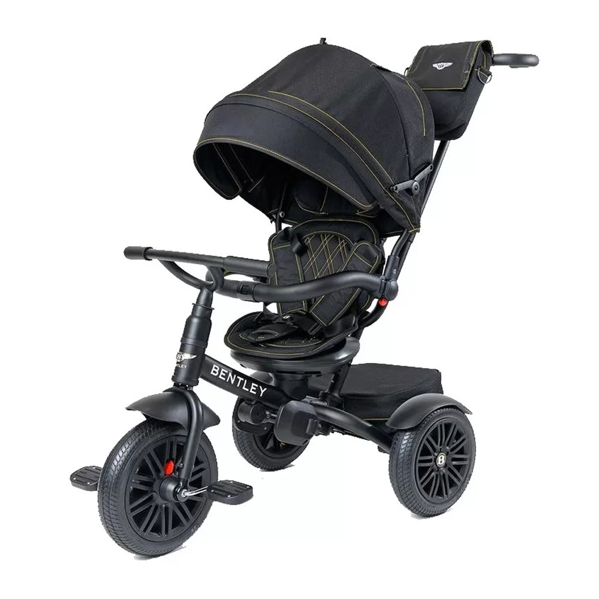 Bentley 6-in-1 Push Along Trike / Bike - Black Edition / Matt Black