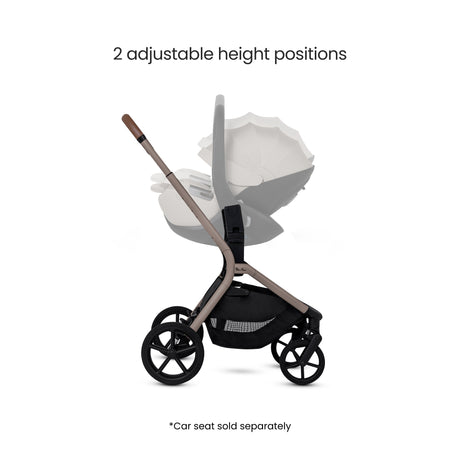 Silver Cross Breez Ultimate Travel System with Glide Plus 360 and ISOFIX Base - Champagne