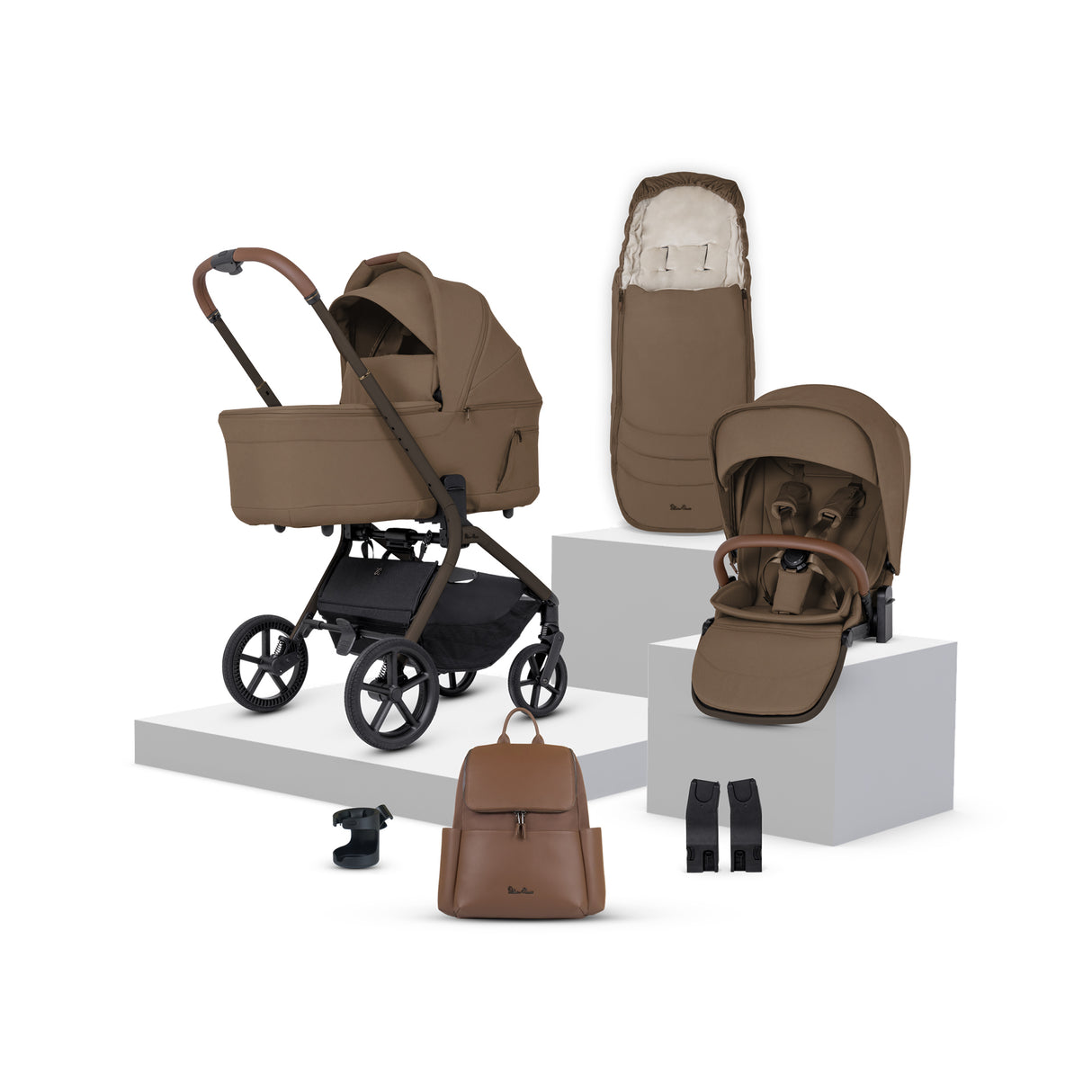 Silver Cross Breez Pushchair Bundle with Accessories - Maple