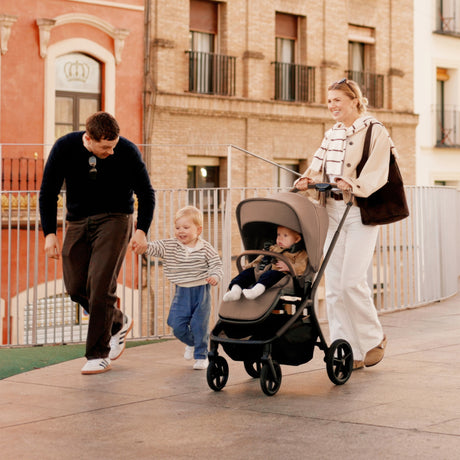 Silver Cross Breez Ultimate Family Travel System with Glide Plus 360, Approach Plus 360 Car Seat and ISOFIX Base - Maple