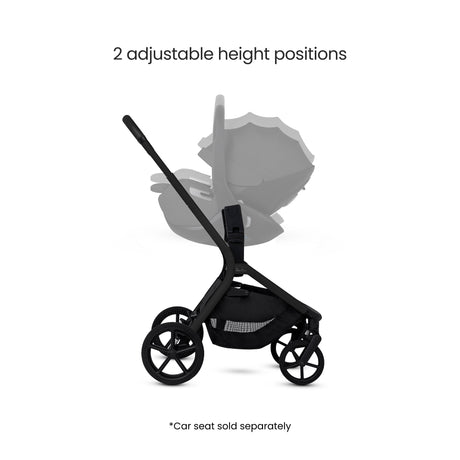 Silver Cross Breez Ultimate Travel System with Glide Plus 360 and ISOFIX Base - Onyx