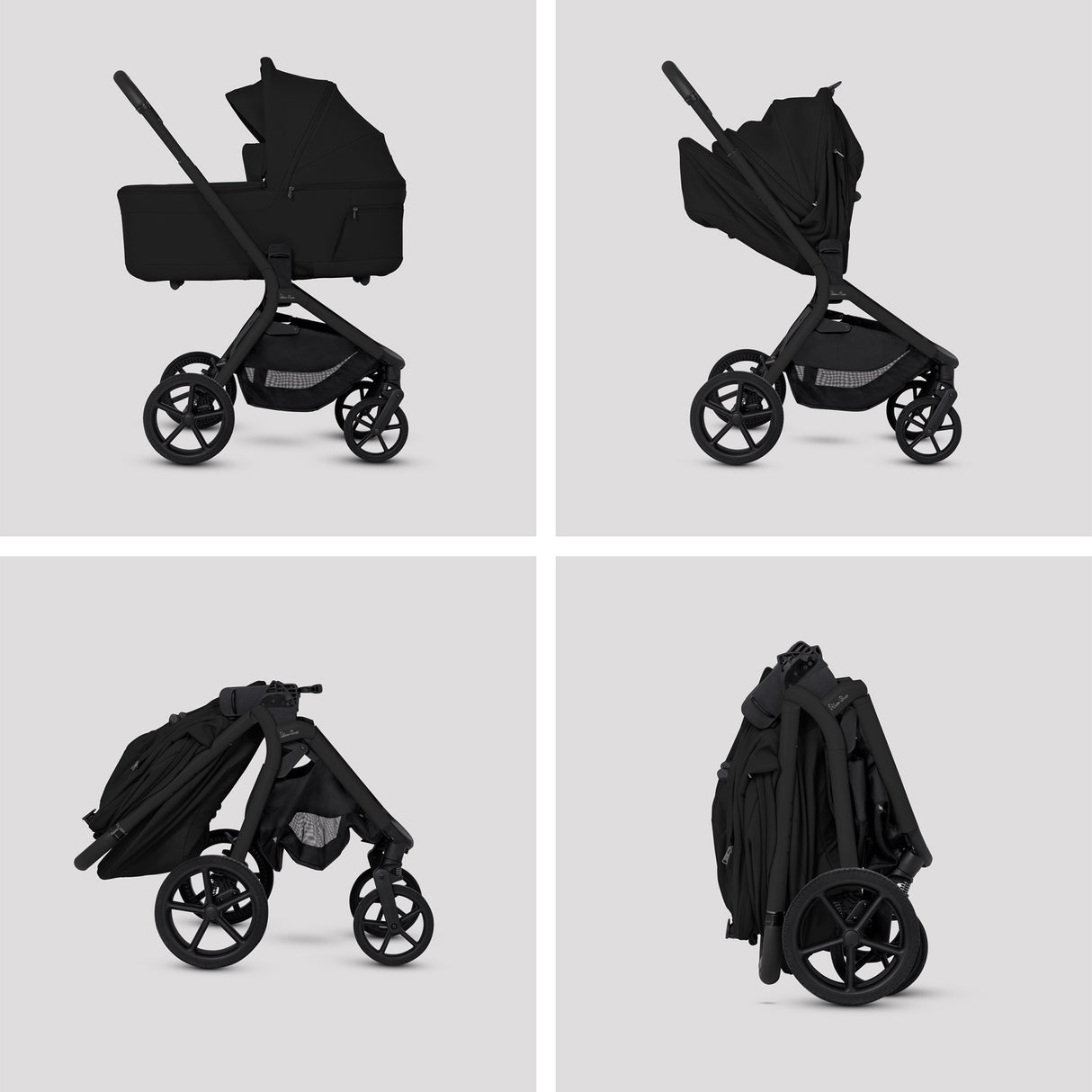 Silver Cross Breez Ultimate Travel System with Glide Plus 360 and ISOFIX Base - Onyx