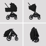 Silver Cross Breez Ultimate Travel System with Glide Plus 360 and ISOFIX Base - Onyx