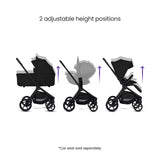 Silver Cross Breez Ultimate Travel System with Glide Plus 360 and ISOFIX Base - Onyx