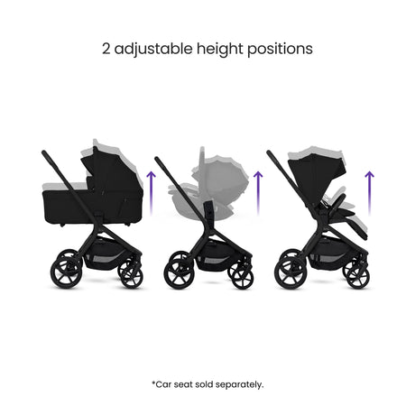 Silver Cross Breez Ultimate Travel System with Glide Plus 360 and ISOFIX Base - Onyx