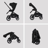 Silver Cross Breez Ultimate Travel System with Glide Plus 360 and ISOFIX Base - Onyx