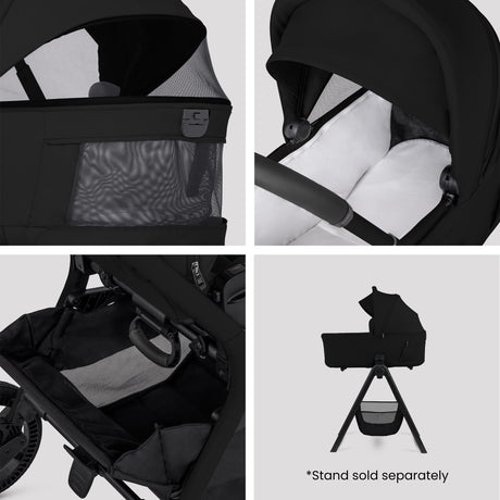 Silver Cross Breez Ultimate Travel System with Glide Plus 360 and ISOFIX Base - Onyx