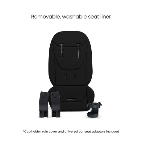 Silver Cross Breez Ultimate Travel System with Glide Plus 360 and ISOFIX Base - Onyx