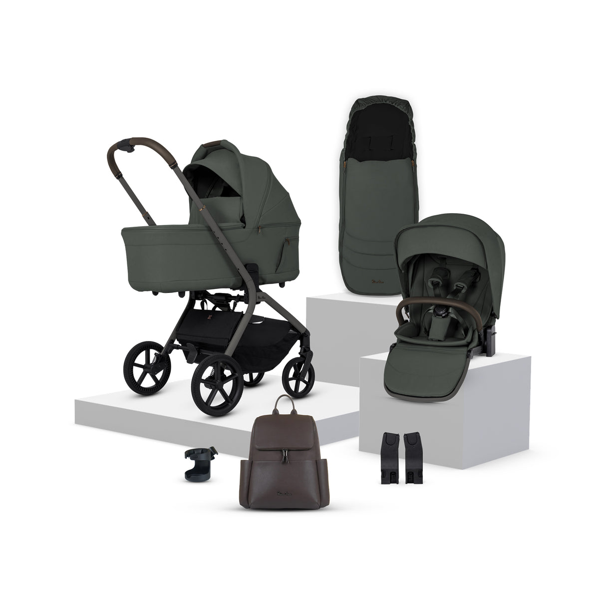 Silver Cross Breez Pushchair Bundle with Accessories - Pewter