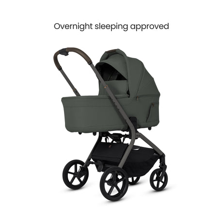 Silver Cross Breez Ultimate Family Travel System with Glide Plus 360, Approach Plus 360 Car Seat and ISOFIX Base - Pewter
