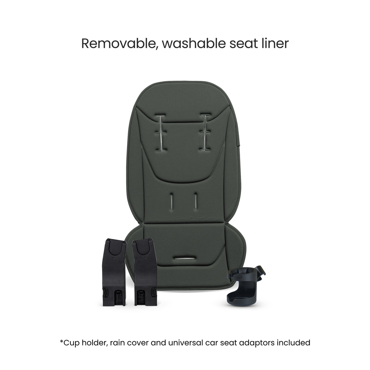 Silver Cross Breez Pushchair Bundle with Accessories - Pewter