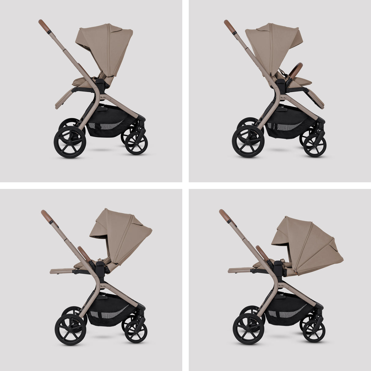 Silver Cross Breez Pushchair Bundle with Accessories - Champagne