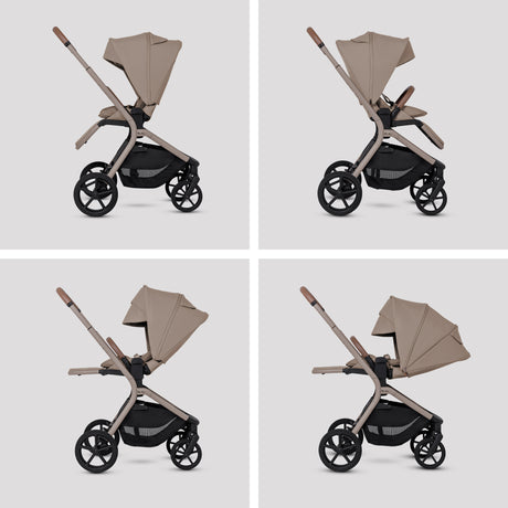 Silver Cross Breez Ultimate Travel System with Glide Plus 360 and ISOFIX Base - Champagne