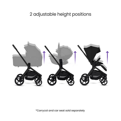 Silver Cross Breez Ultimate Travel System with Glide Plus 360 and ISOFIX Base - Onyx