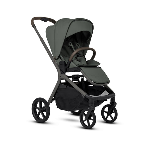Silver Cross Breez Ultimate Family Travel System with Glide Plus 360, Approach Plus 360 Car Seat and ISOFIX Base - Pewter