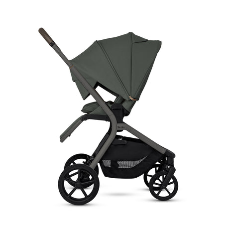Silver Cross Breez Ultimate Family Travel System with Glide Plus 360, Approach Plus 360 Car Seat and ISOFIX Base - Pewter