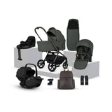 Silver Cross Breez Ultimate Travel System with Glide Plus 360 and ISOFIX Base - Pewter