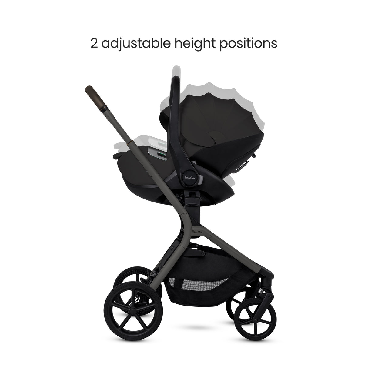Silver Cross Breez Ultimate Travel System with Glide Plus 360 and ISOFIX Base - Pewter