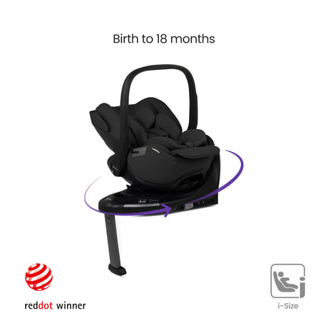 Silver Cross Breez Ultimate Travel System with Glide Plus 360 and ISOFIX Base - Onyx