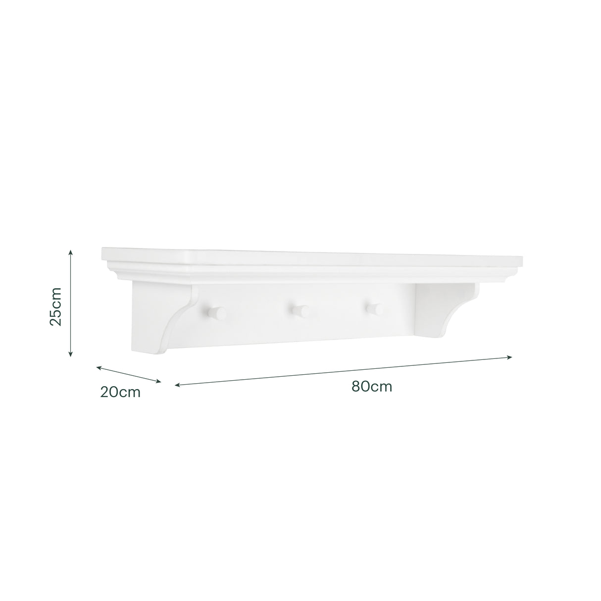 CuddleCo Beaumont Shelf - White