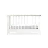 CuddleCo Clara Luxe 2 Piece Nursery Furniture Set with Cot Bed and Dresser - White & Ash