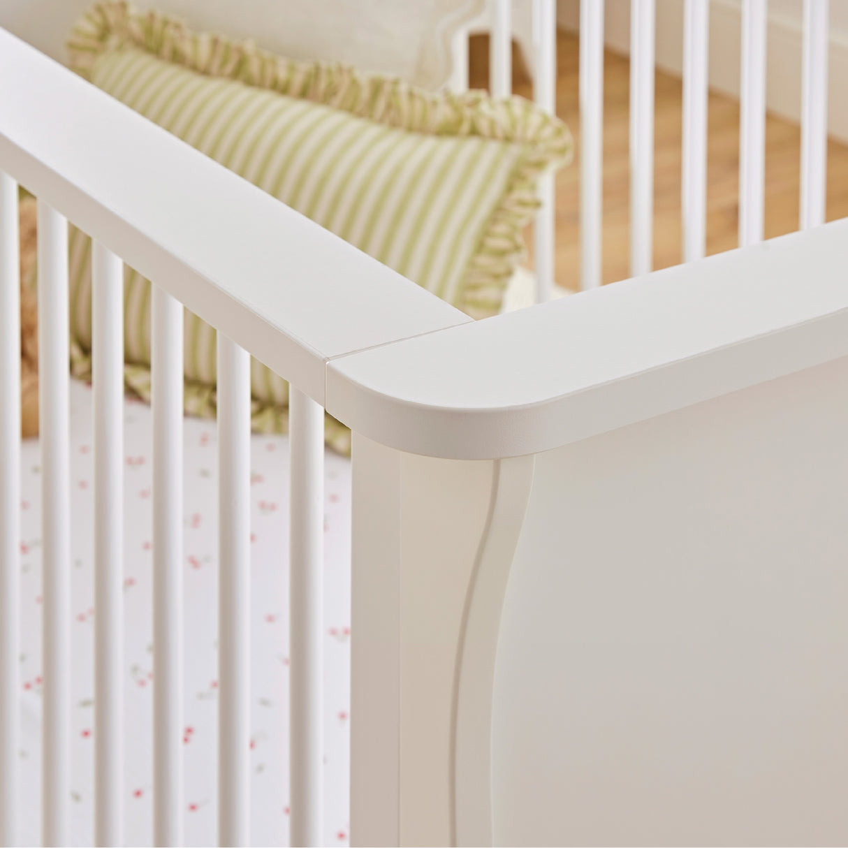 CuddleCo Clara 2 Piece Nursery Furniture Set with Cot Bed and Dresser - White