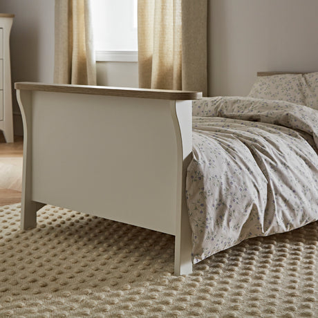 CuddleCo Clara Toddler Bed - White & Ash