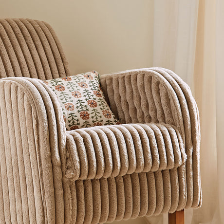 Cuddle Co Etta Faux Fur Nursing Chair - Mink