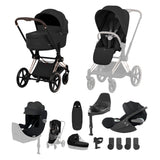 Cybex Priam 2026 Birth & Beyond Bundle with Cloud T, Sirona T & ISOFIX Base - Rose Gold / Sepia Black